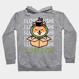 I love Sushi Cute Kawaii Sushi Animal Life is better eating sushi ramen Chinese food addict Hoodie